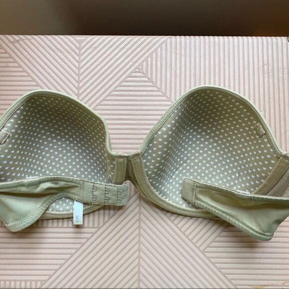 Aerie Bra Light Beige / Nude Strapless Audrey 34D Casual Classic Essentials Cute - Picture 3 of 5